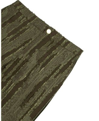 Textured Wide-Leg Pants