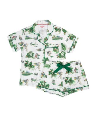 Golf Toile Pajama Shorts Set