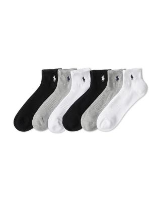 Cotton Blend Performance Quarter Socks, Pack of 6 