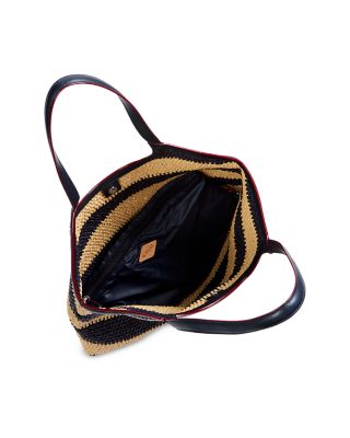 Georgica Large Striped Crochet Tote Bag