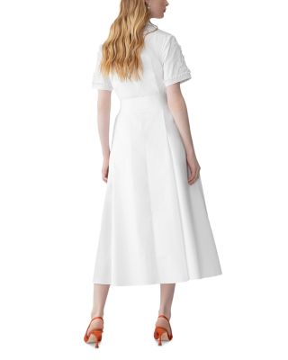 Embroidered Shirt Dress