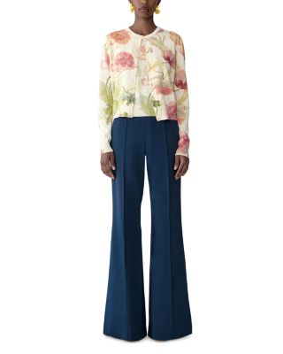 Printed Cardigan Sweater