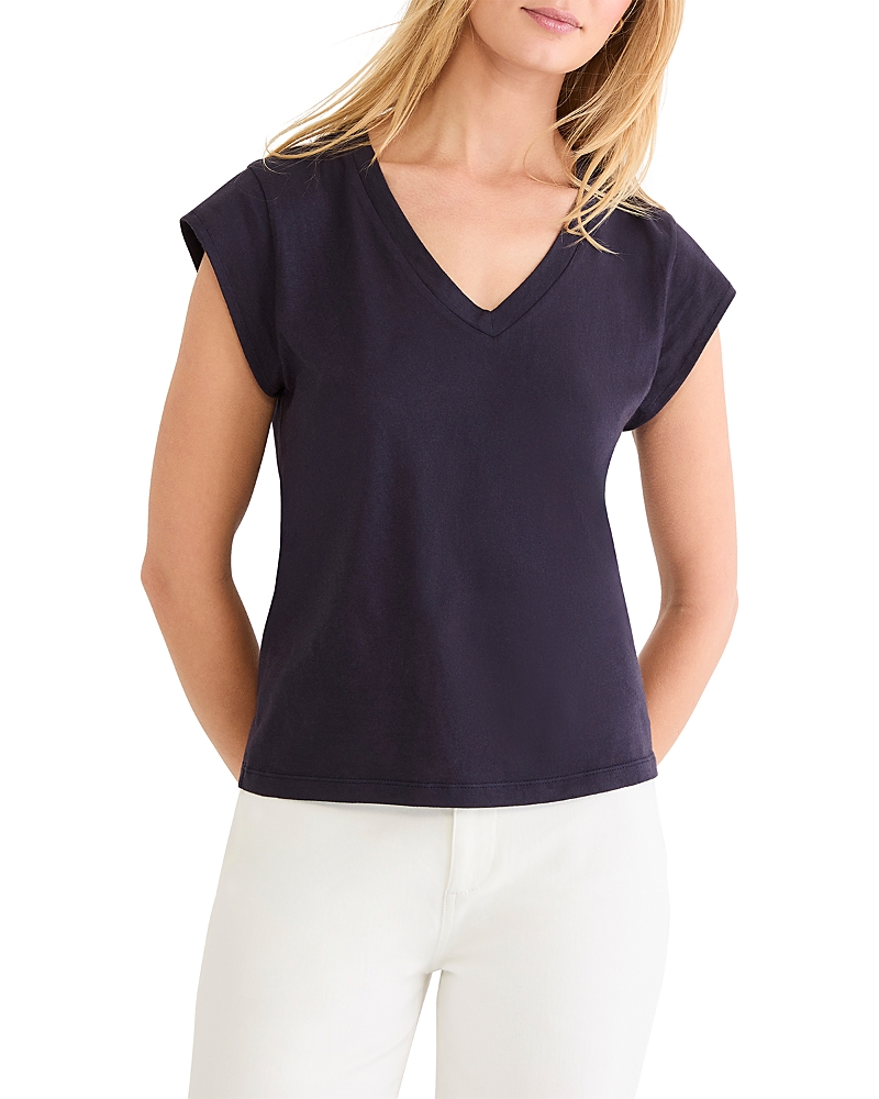 Nzt By Nic+Zoe Cap Sleeve V Neck Supima Cotton Tee