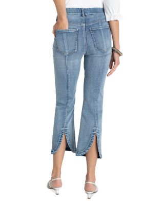 Gia Glider High Rise Crop Flare Jeans in Brycecanyn