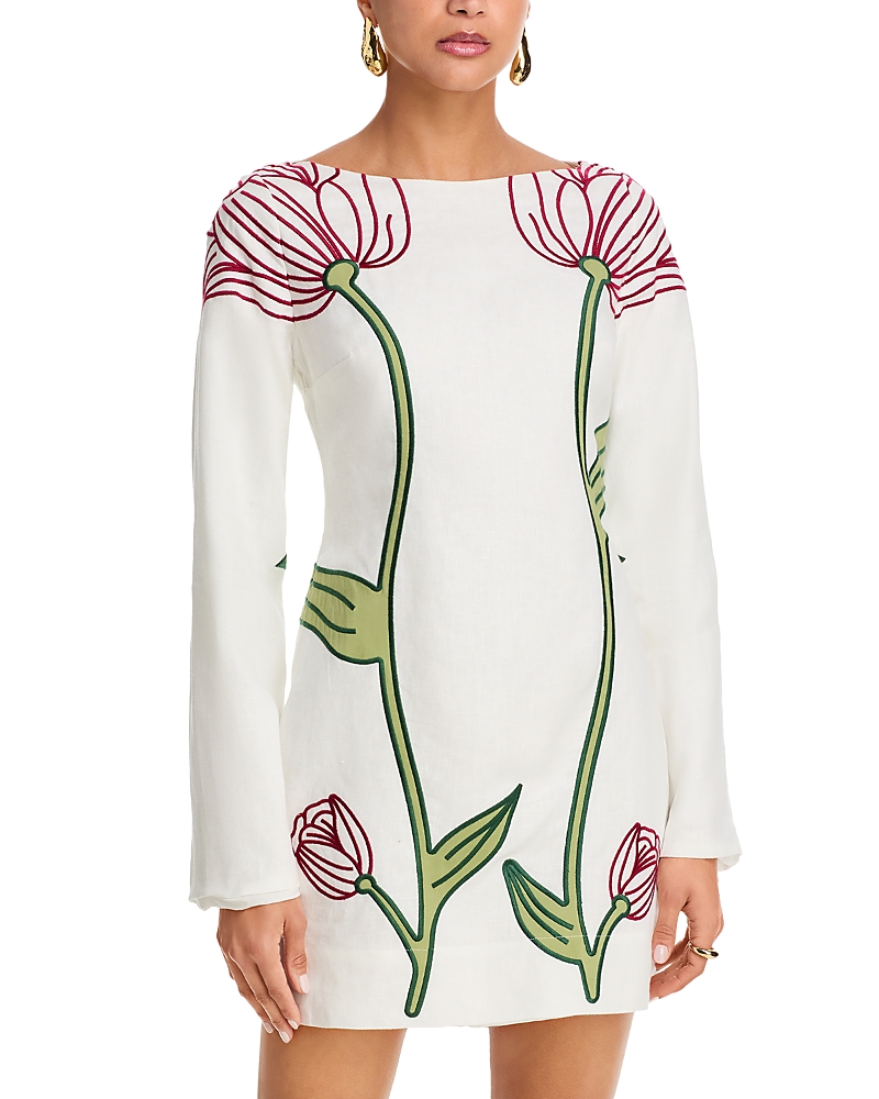 Farm Rio Long Sleeve Mini Dress