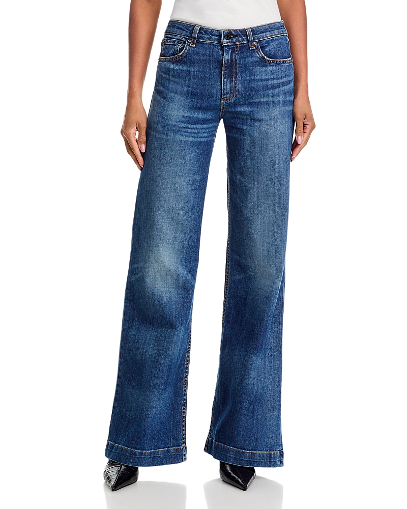 Askk Ny Juniper High Rise Wide Leg Jeans in Auburn