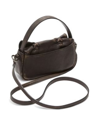 Multipocket Micro Vintage Leather Crossbody
