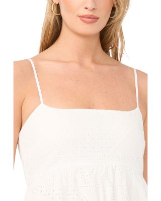 Square Neck Eyelet Maxi Dress