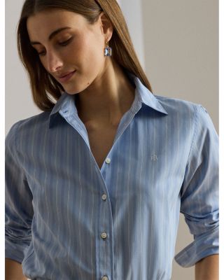 Classic Fit Striped Broadcloth Shirt
