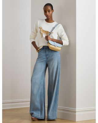 Intarsia Knit Golden Retriever Sweater