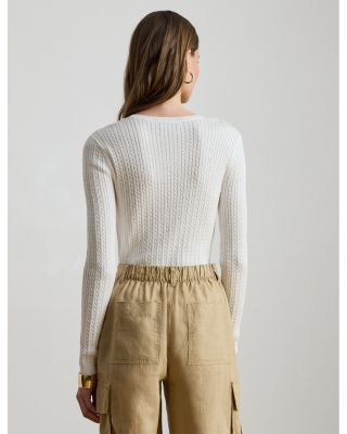 Mini Cable Crewneck Sweater