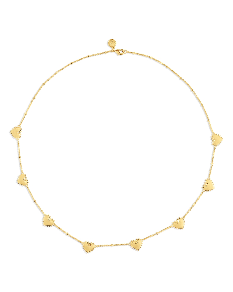 Anabel Aram Heart Station Necklace, 19.5