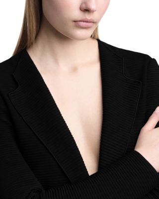 Ribbed Jersey Blazer