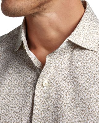 Micro Paisley Print Shirt