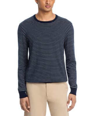 Cotton Cashmere Striped Crewneck Sweater - Exclusive