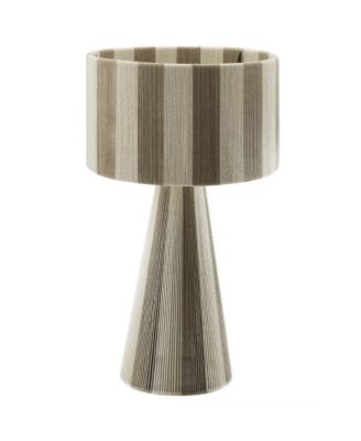 Renae Handwoven Cotton Thread Striped Table Lamp