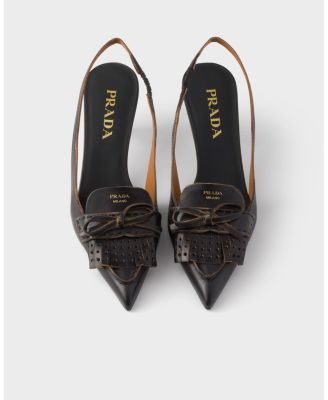  Women's Leather Slingback Pumps