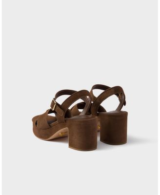  Women's Suede Platform Sandals