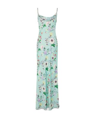 Floral Chain Strap Maxi Dress