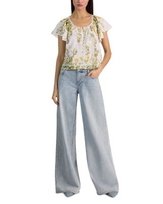 Odette Flutter Sleeve Blouse