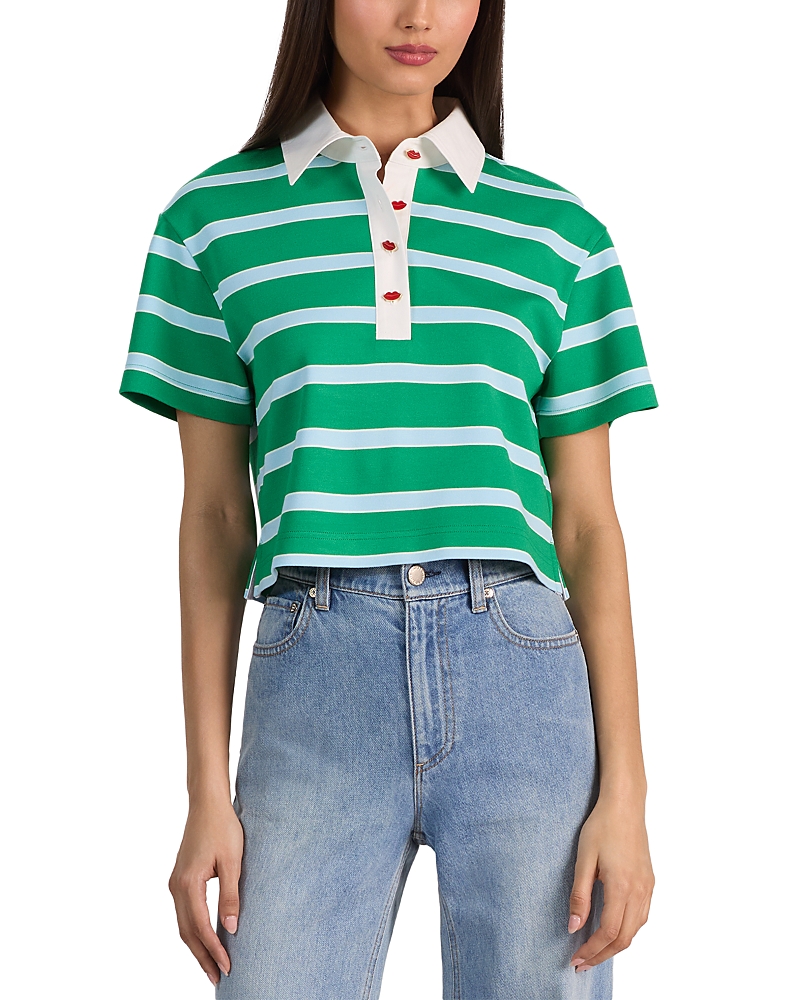Alice and Olivia Lyle Rugby Polo Tee