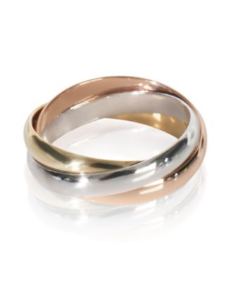 Small Model Trinity 18k 3 Tone Gold Ring