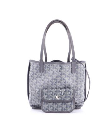 Mini Anjou Reversible Tote Coated Canvas