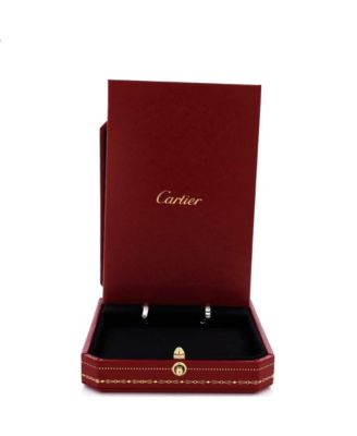 Small Love Hoop Earrings 18K White Gold