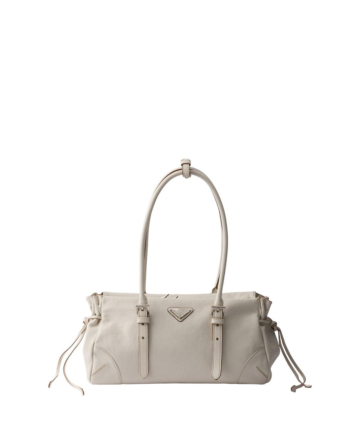 Prada Bonnie Medium Antiqued Leather Tote Bag