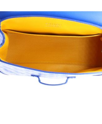 Mini Saigon Top Handle Bag Coated Canvas with Leather