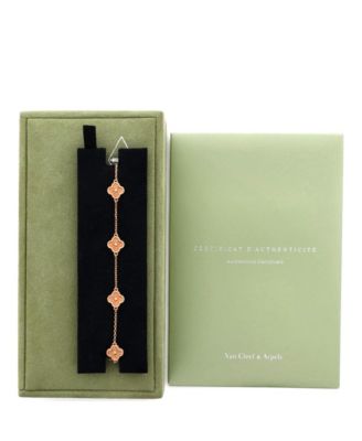 Sweet Alhambra 6 Motifs Bracelet 18K Rose Gold