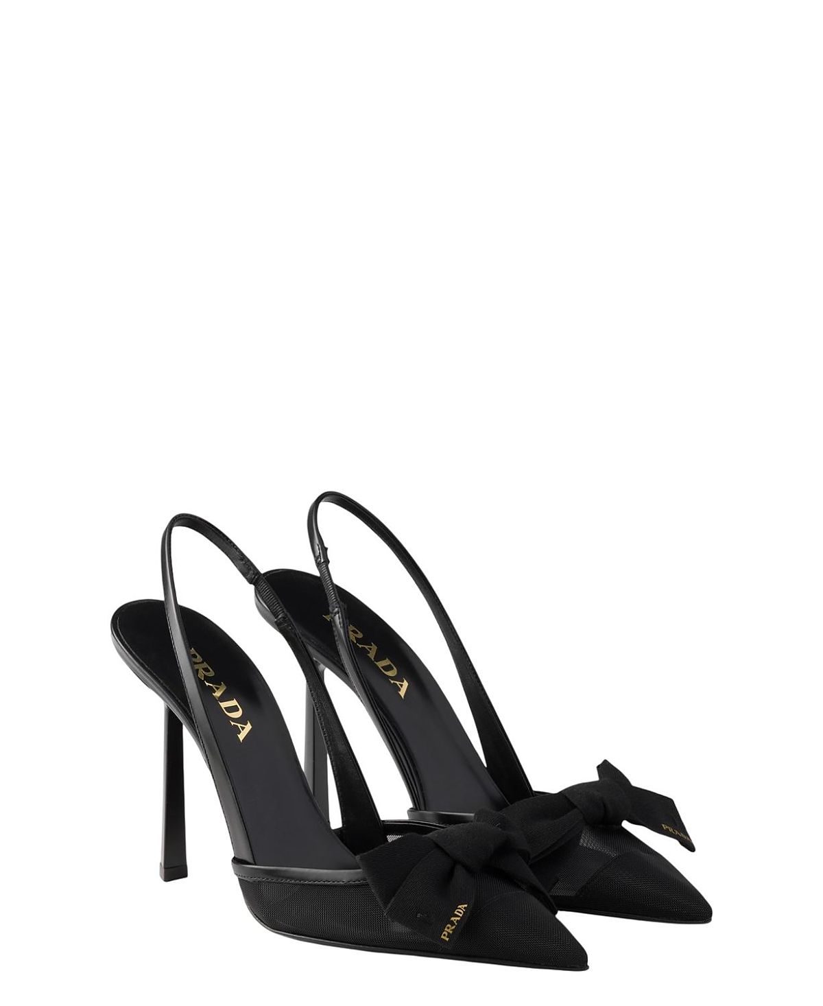 Prada Women's Mesh Fabric Slingback Pumps