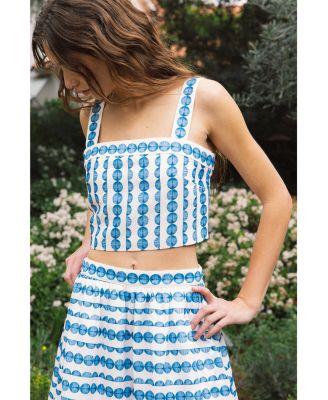 Structured Taffeta Top