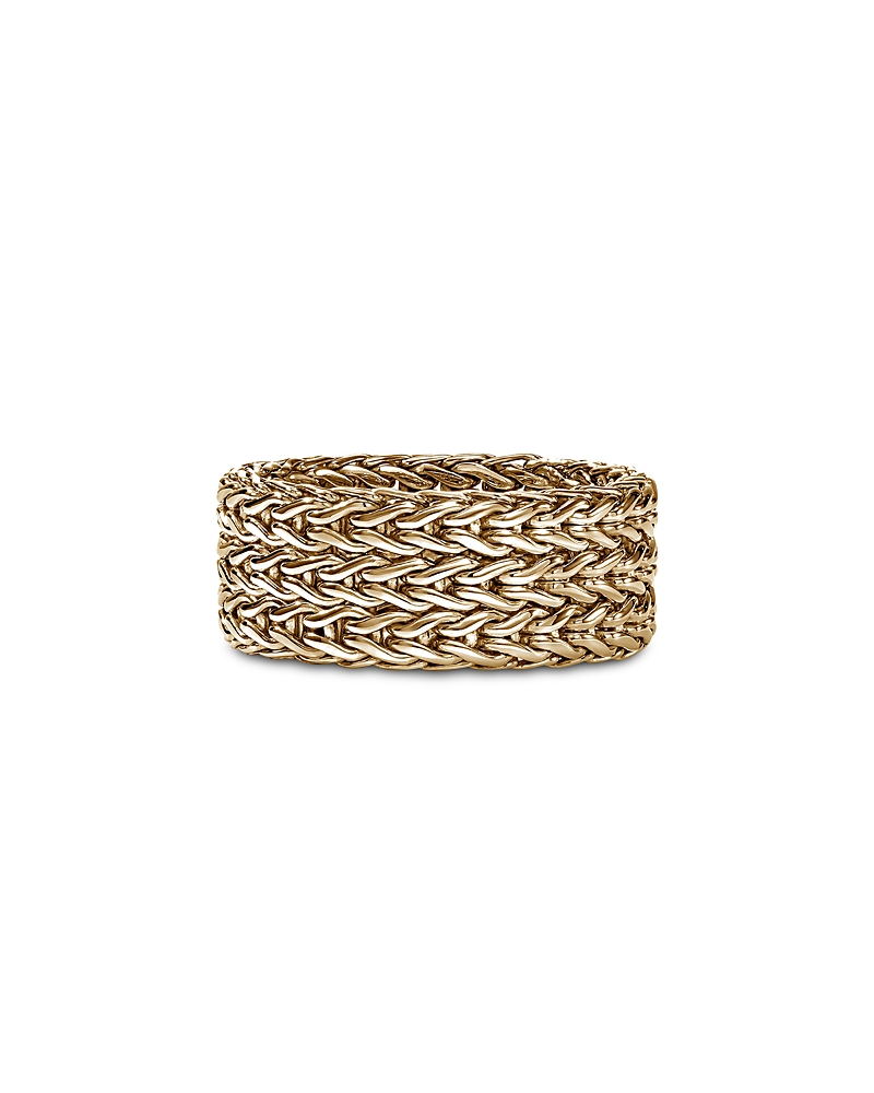 John Hardy 14K Yellow Gold Icon Woven Link Multirow Ring
