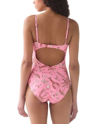 Ruched One Piece Swimsuit