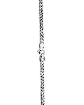 Sterling Silver Chain Curb Link Necklace, 26"