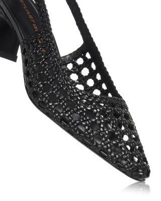 Women's Stassi 50 Woven Slingback Pumps