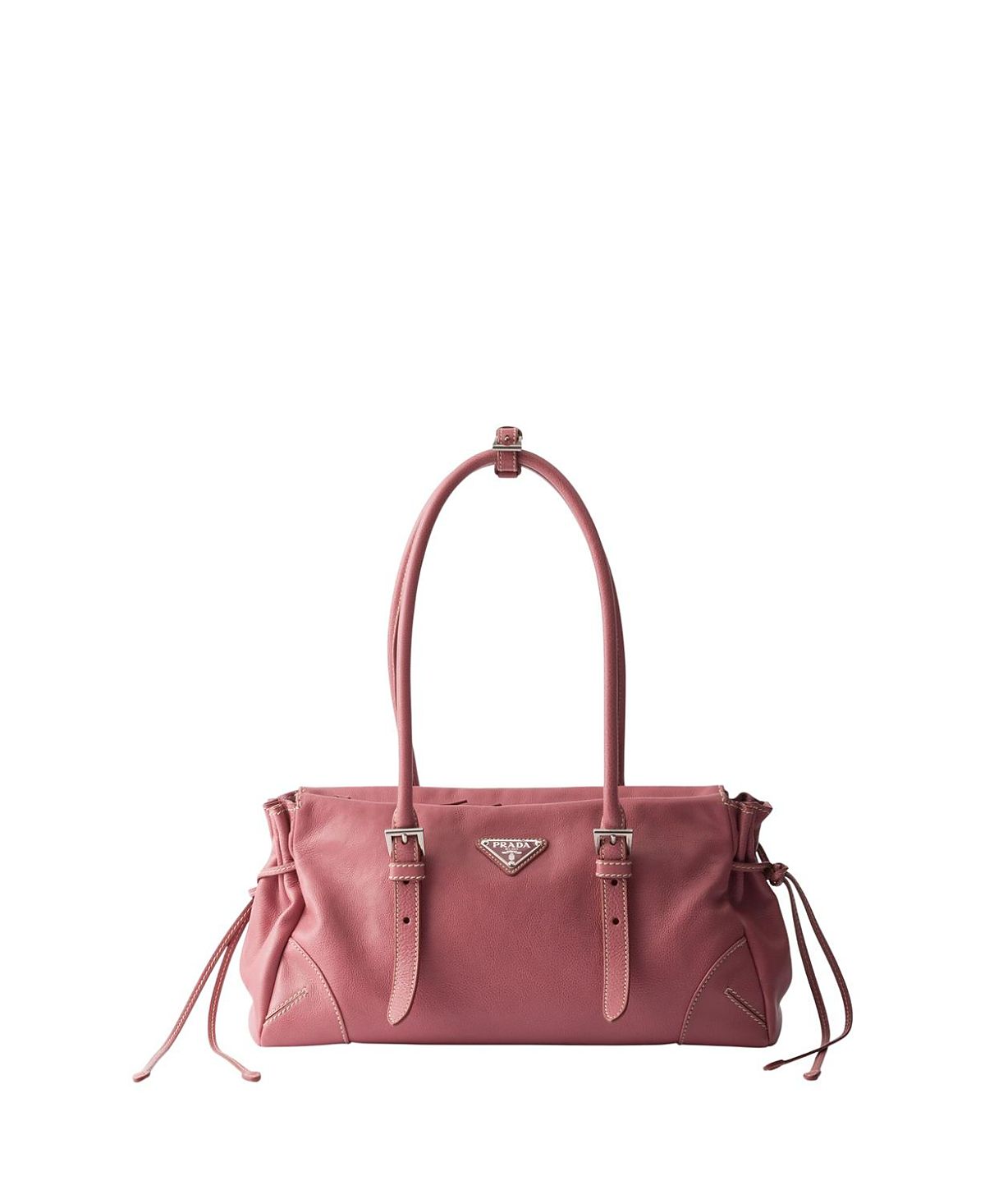 Prada Bonnie Medium Antiqued Leather Tote Bag
