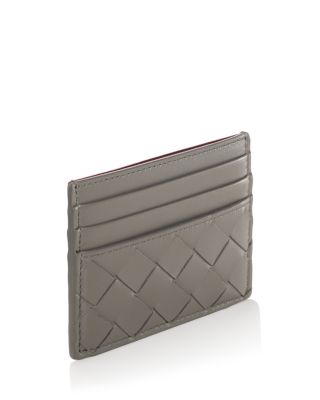 Intrecciato Leather Card Case