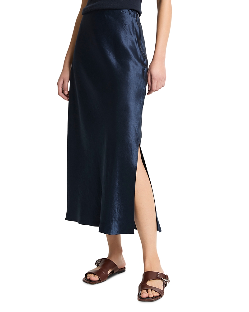 Vince Side Slit Slip Skirt