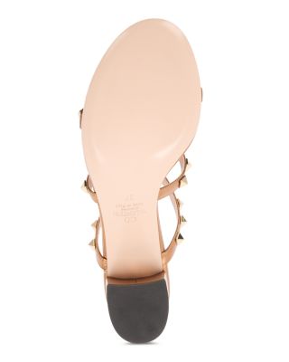 Women's Rockstud Block Heel Slide Sandals