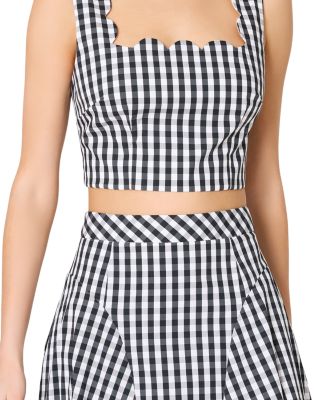 Robin Gingham Midi Skirt