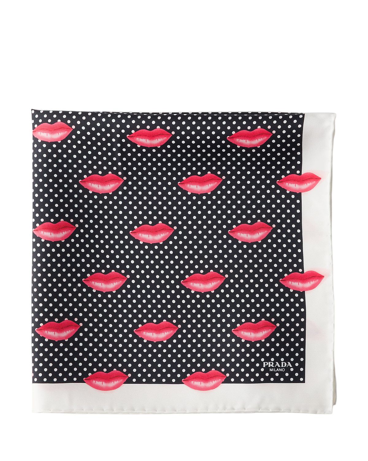 Prada Printed Silk Twill Scarf, 55 X 55 Cm
