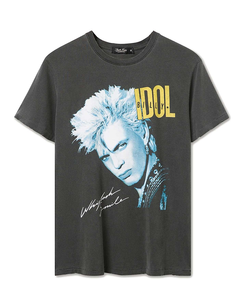 Junk Food Clothing Unisex Billy Idol 1987 North American Tour Vintage Tee