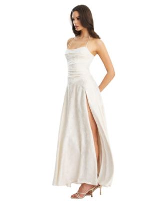  Raegan Jacquard Ruched Maxi Dress