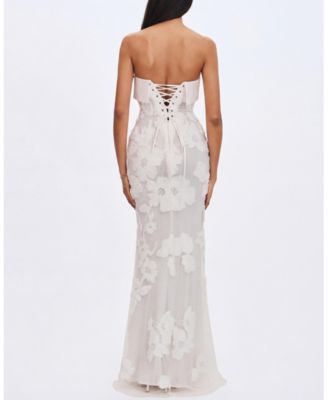  Raphaela Floral Strapless Mermaid Wedding Dress