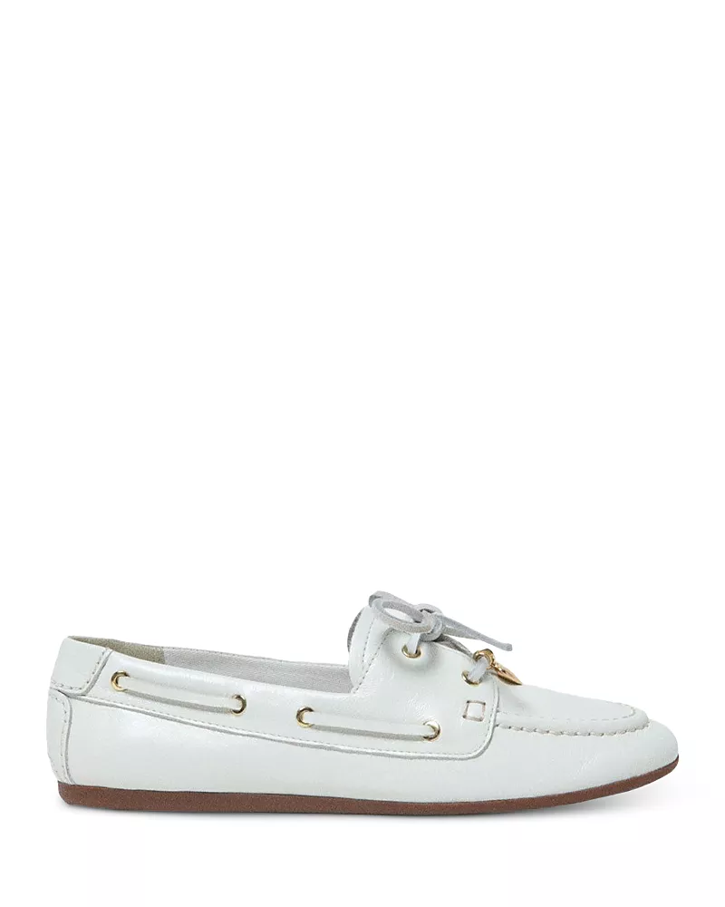 Maje Women's Leather Boat Shoe Loafers