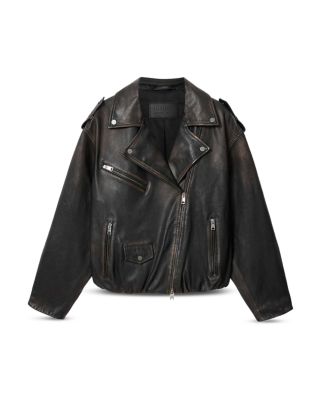 Samina Leather Biker Jacket