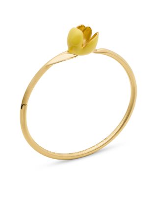 Golden Bloom Bangle Bracelet