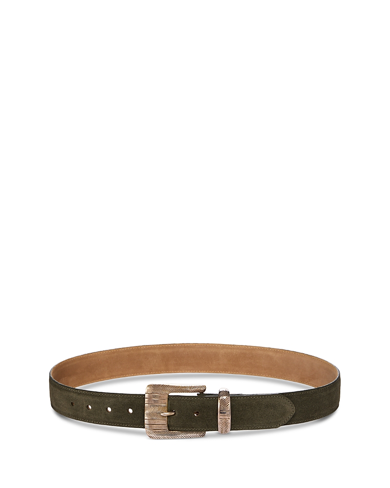 L'agence Aya Engraved Buckle Western Belt